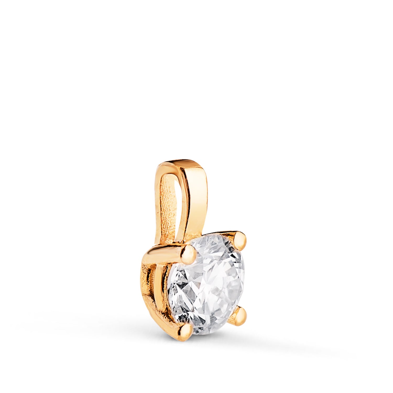 Océane Lab-Grown Diamond Solitaire Pendant (0.50ct) in 18K Yellow Gold